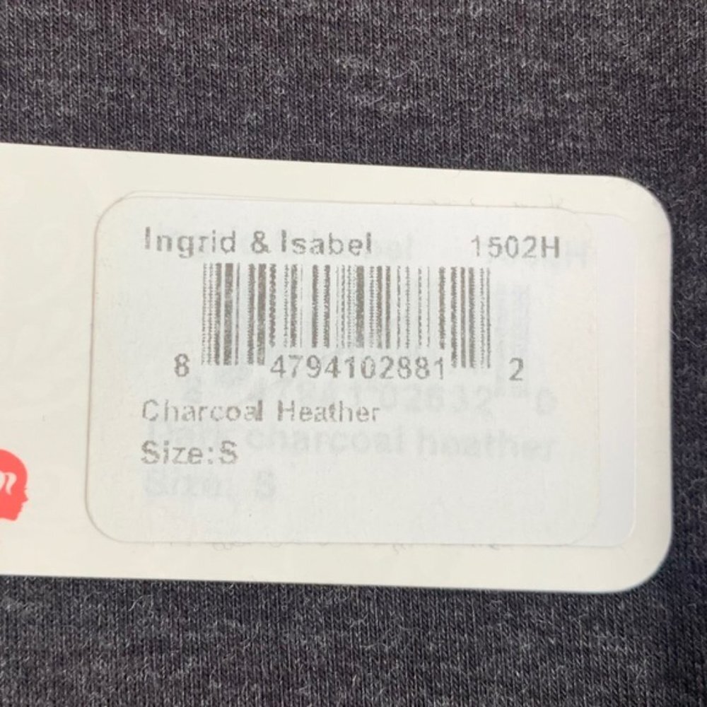 NWT INGRID & ISABEL Charcoal Quarter Sleeve Asymmetrical Maternity Dress - Picture 5 of 8